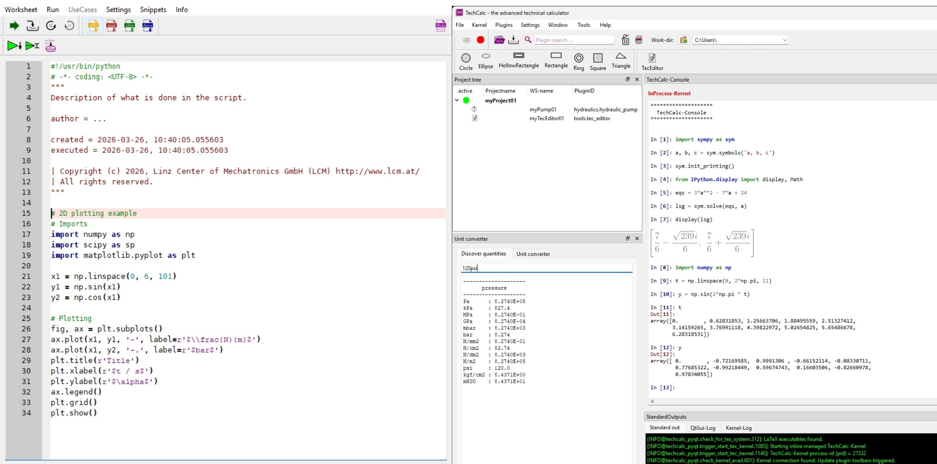 TechCalc Python