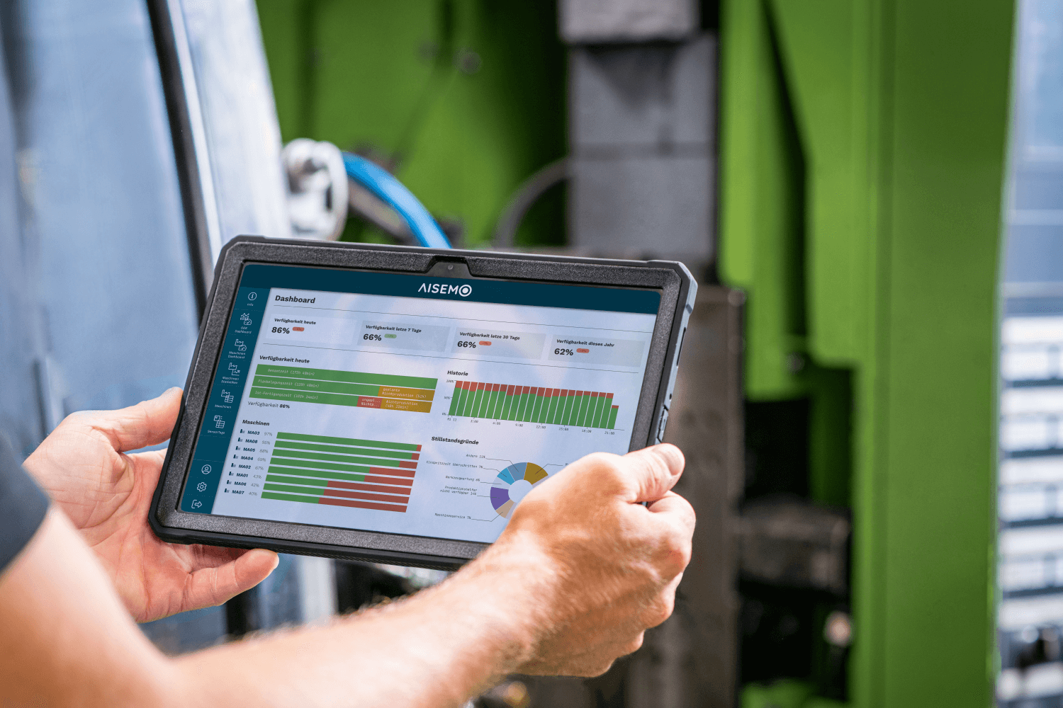 Bild AISEMO Dashboard Tablet