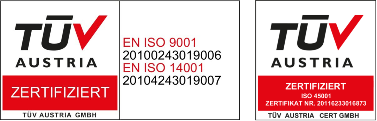 LCM TÜV certificates